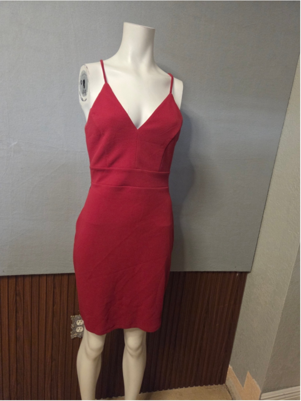 Women's IRIS Red Mini Dress Size M